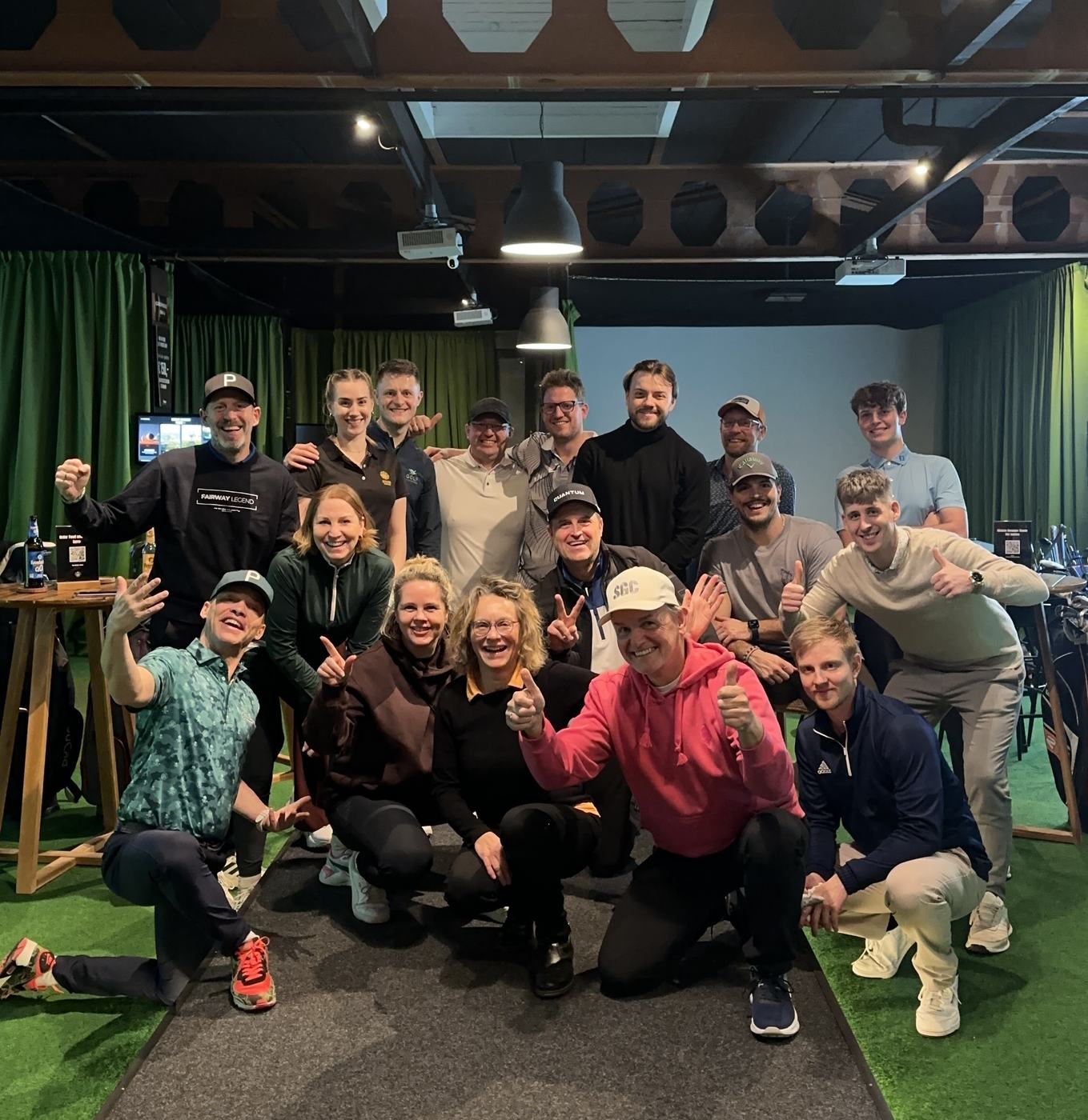 Die BGLx Community beim 1. Social Media Indoor Golf Cup