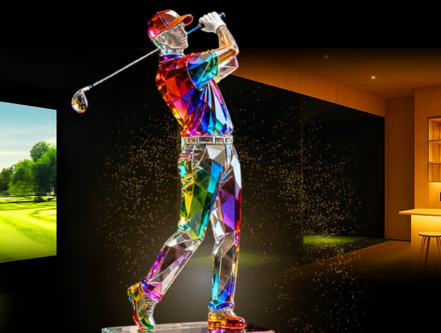 BGLx Social Media Award — Golfer-Trophäe